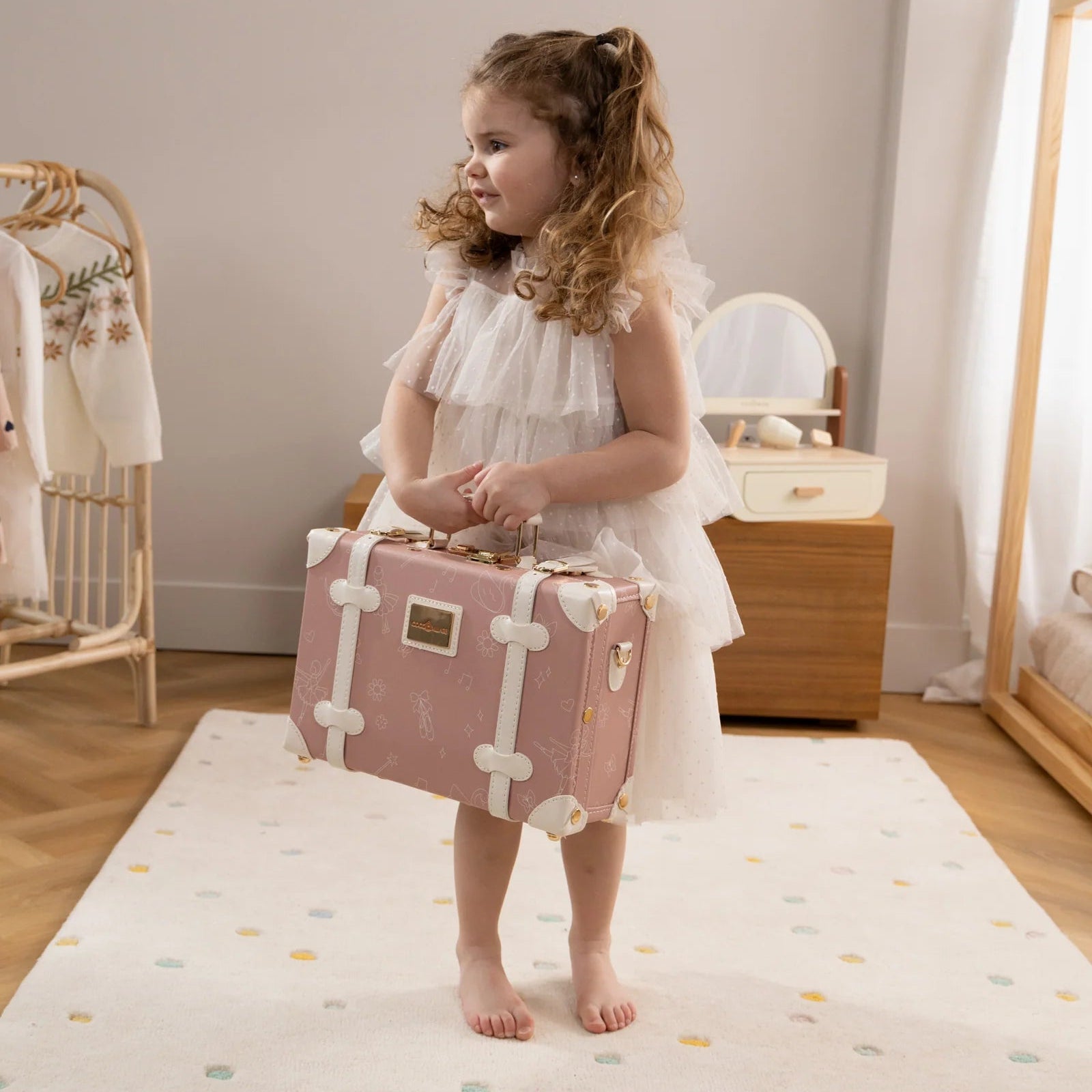 Leather Play Suitcase - Ballerina