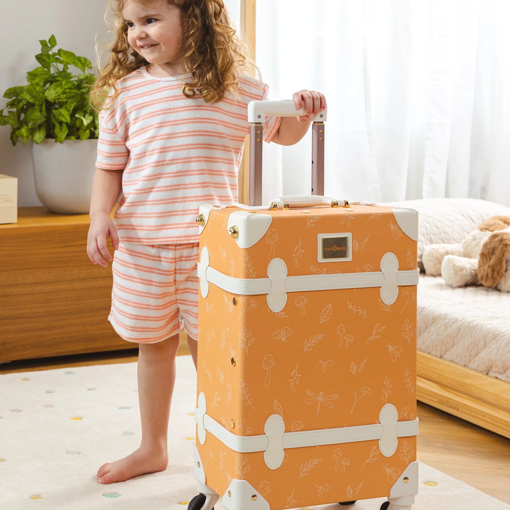 Leather Carry on Suitcase - Nature