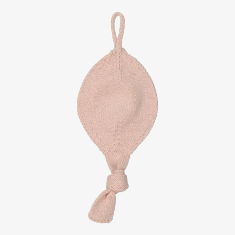 Knit Paci Holder - Rose