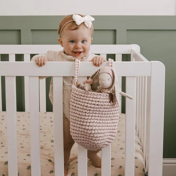 Crib Pocket Organizer - Pearl