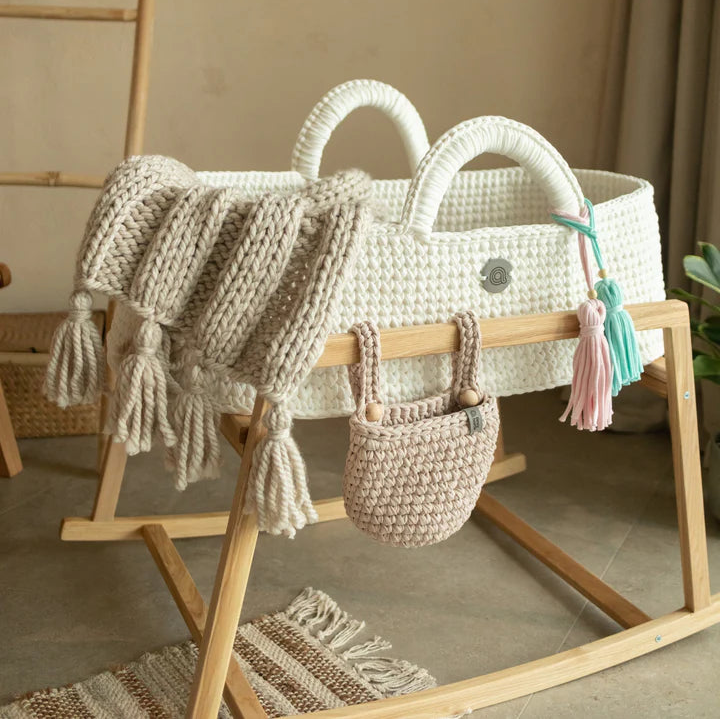 Crib Pocket Organizer - Pearl