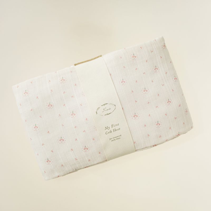 Calico Crib Sheet - Pink