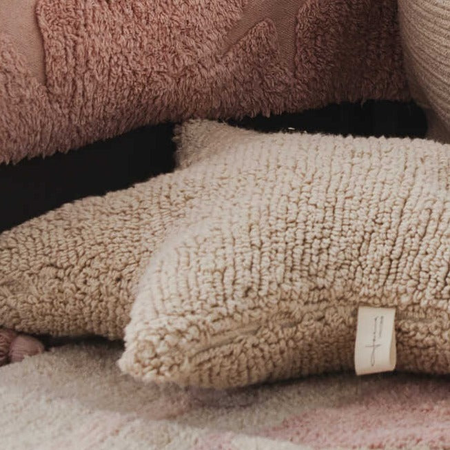 Washable Star Cushion - Beige