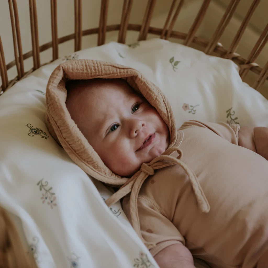 FLEUR CRIB SHEET - Stripe