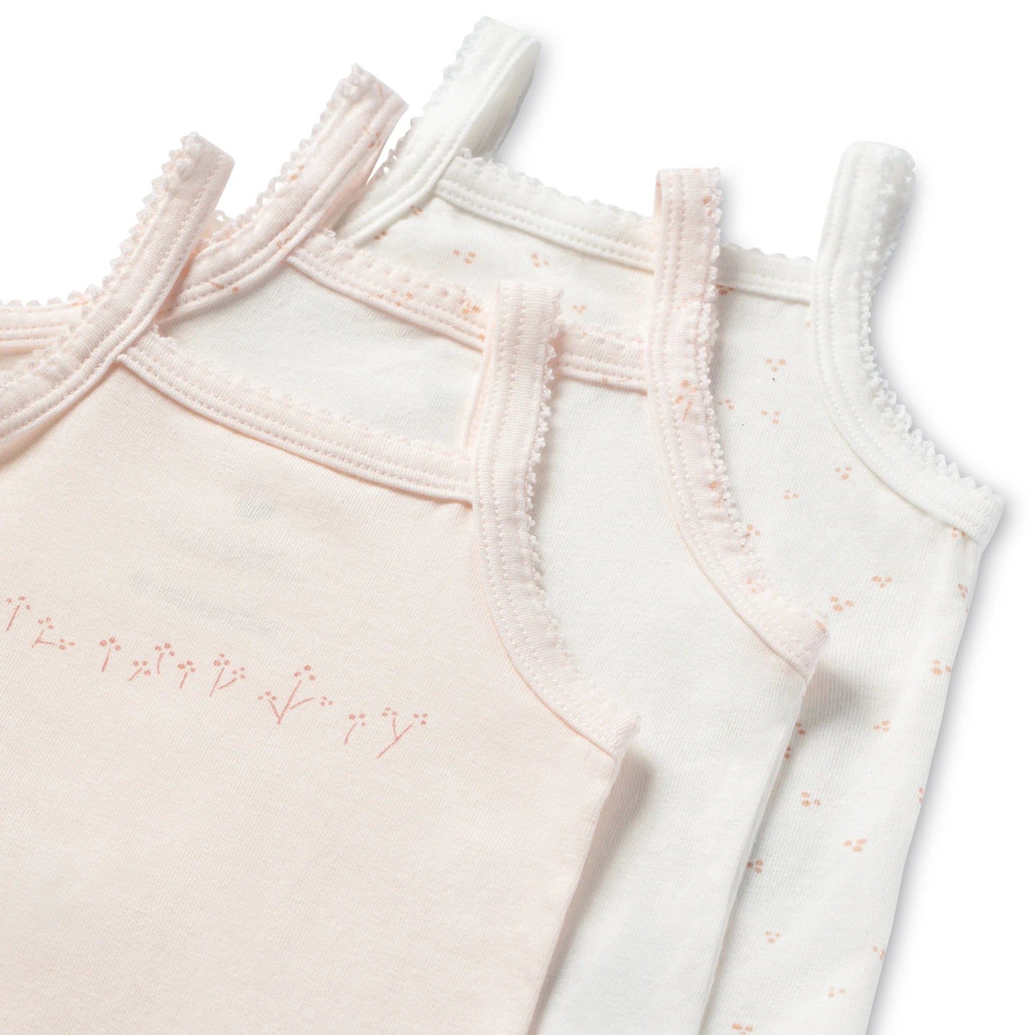 Colored Undershirts - White&pink