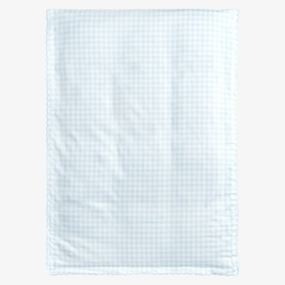 Baby Duvet Cover - Gingham Blue