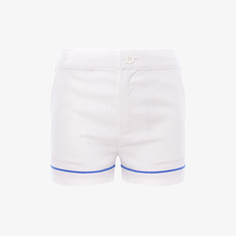 Trim Shirt And Shorts - Royal Blue&white
