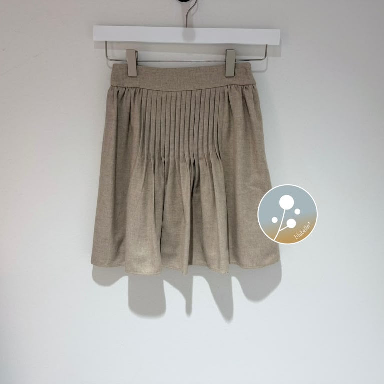 Pleat Skirt - Beige