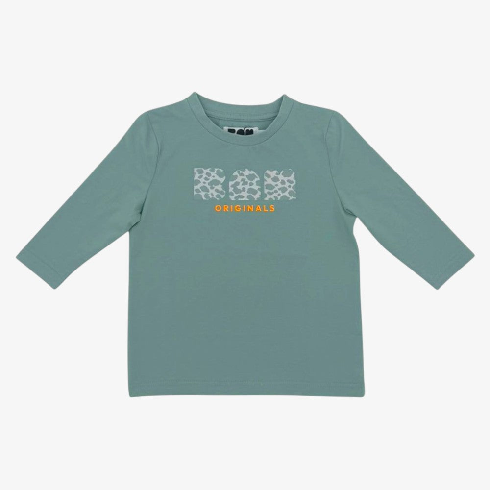 Leopard Logo LS T-Shirt - Mint
