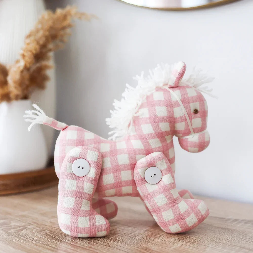 Jointed Pony - Pink Check