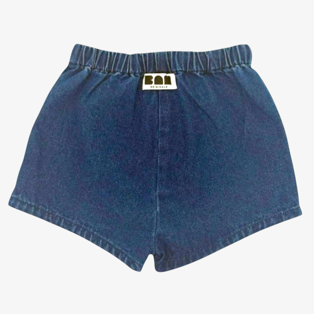 Leopard Shorts - Denim