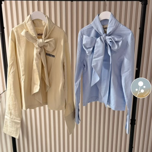 Bow Blouse - Blue