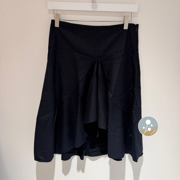 Asymmetrical Skirt - Navy