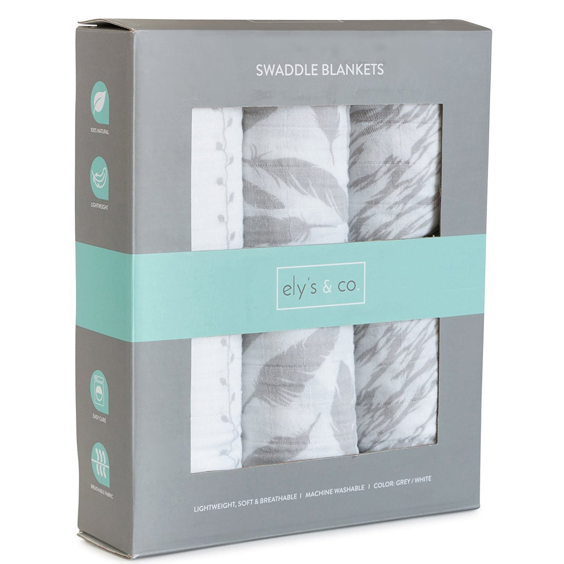 Muslin Swaddle 3 Pack - Greu