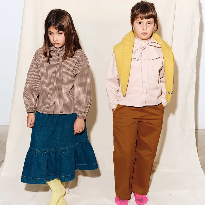Ruffled Collar Blouse - Beige