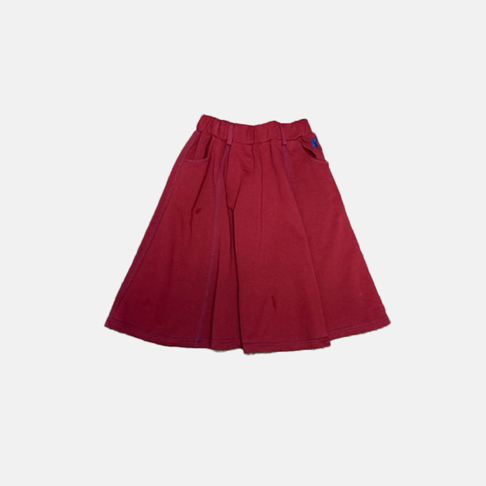 Hey Kid Stitched Skirt - Burgundy