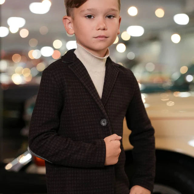 Easton Blazer - Cocoa Plaid