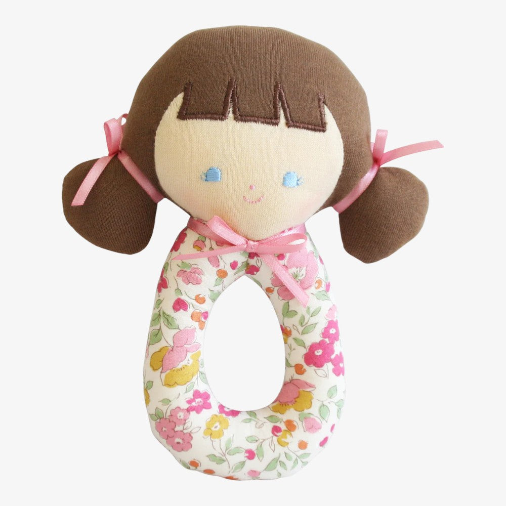 Audrey Grab Rattle - Rose Garden