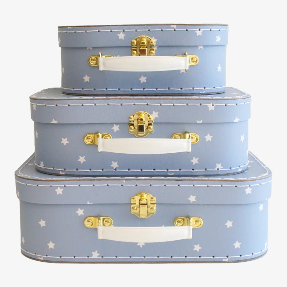 Kids Carry Case Set - Blue Stars