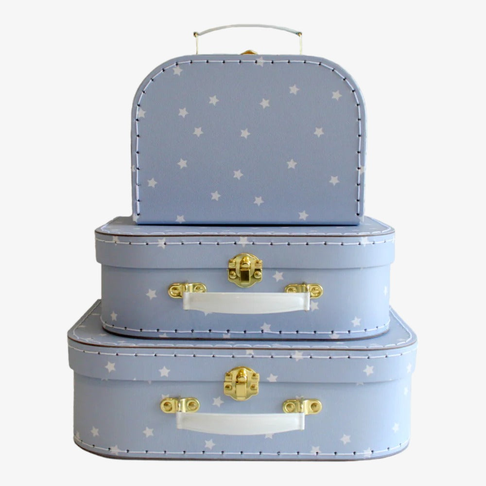 Kids Carry Case Set - Blue Stars