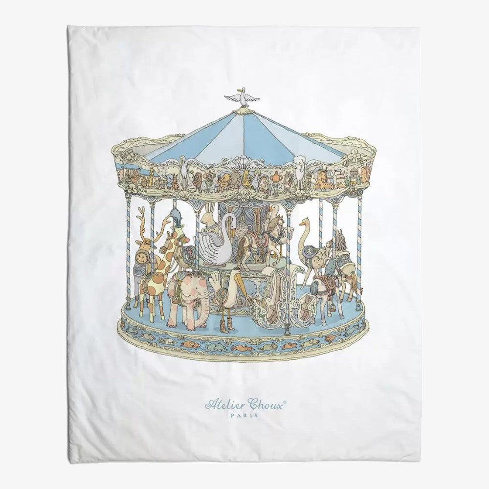 Reversible Quilt - Hot Air-carousel Blu
