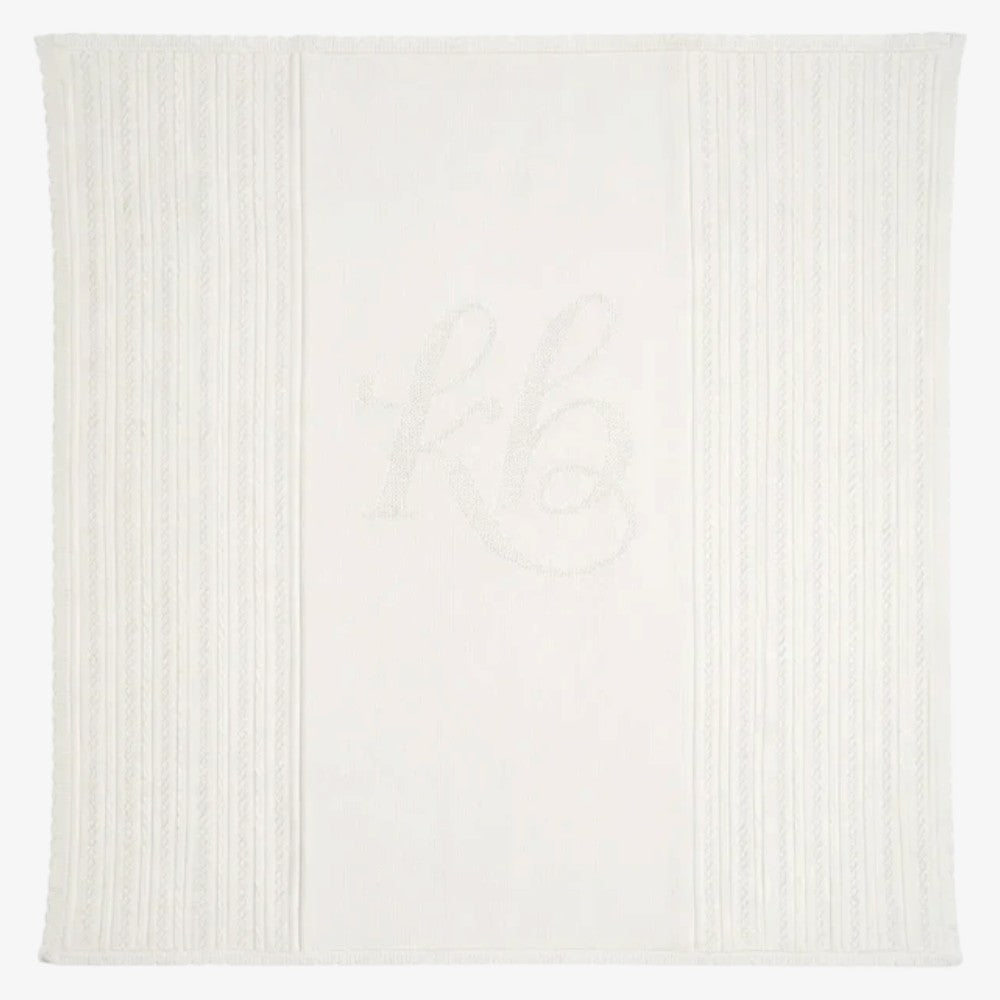 Pointelle Blanket - Whtie