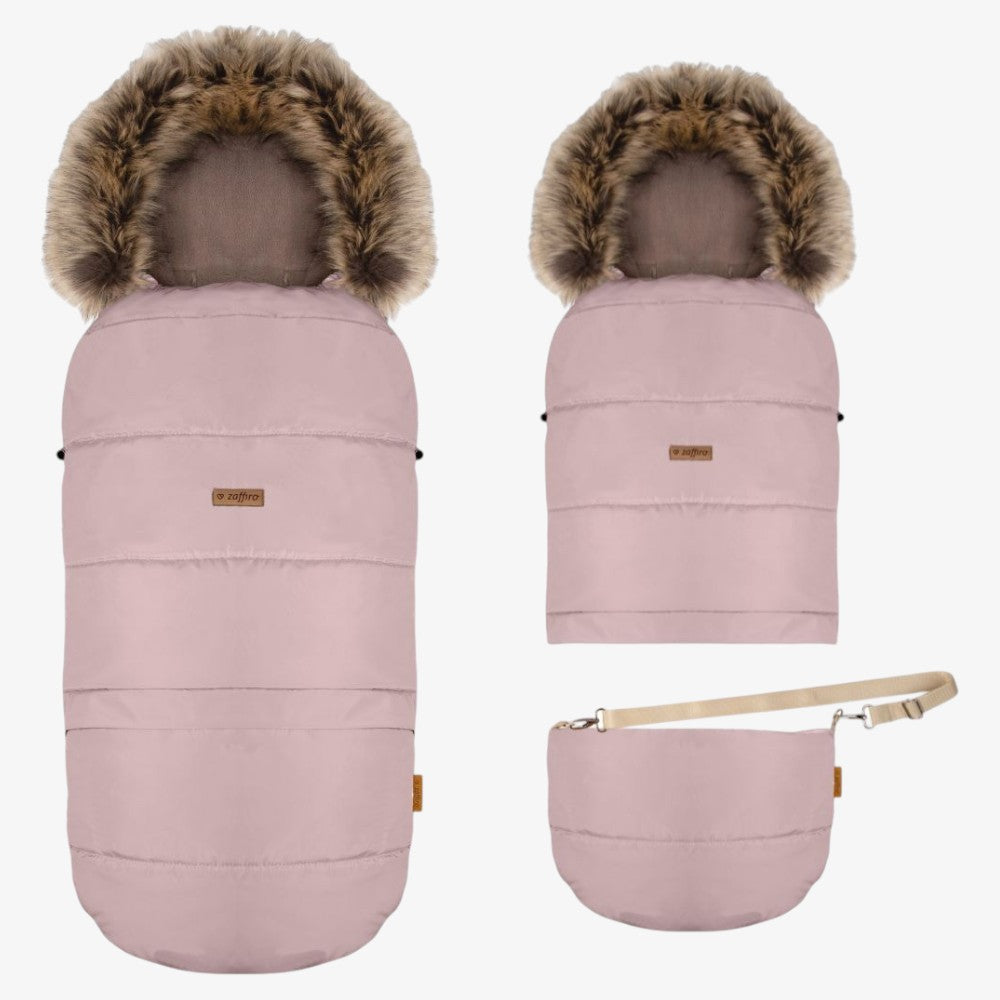 Footmuff With Bag - Beige&rose
