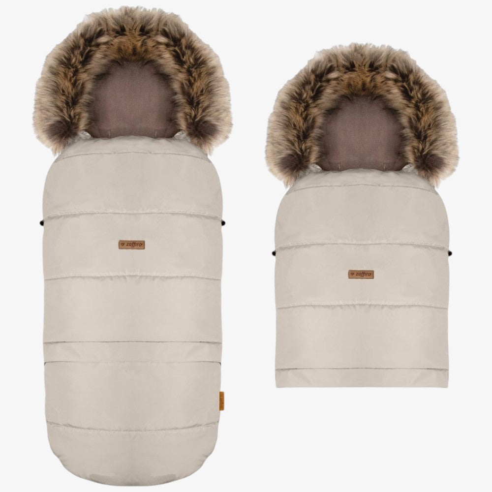 Footmuff With Bag - Beige&vanilla