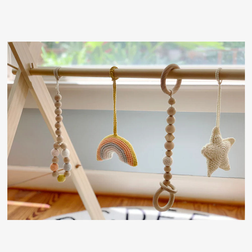 Wooden Baby Gym - Rainbow Dreams