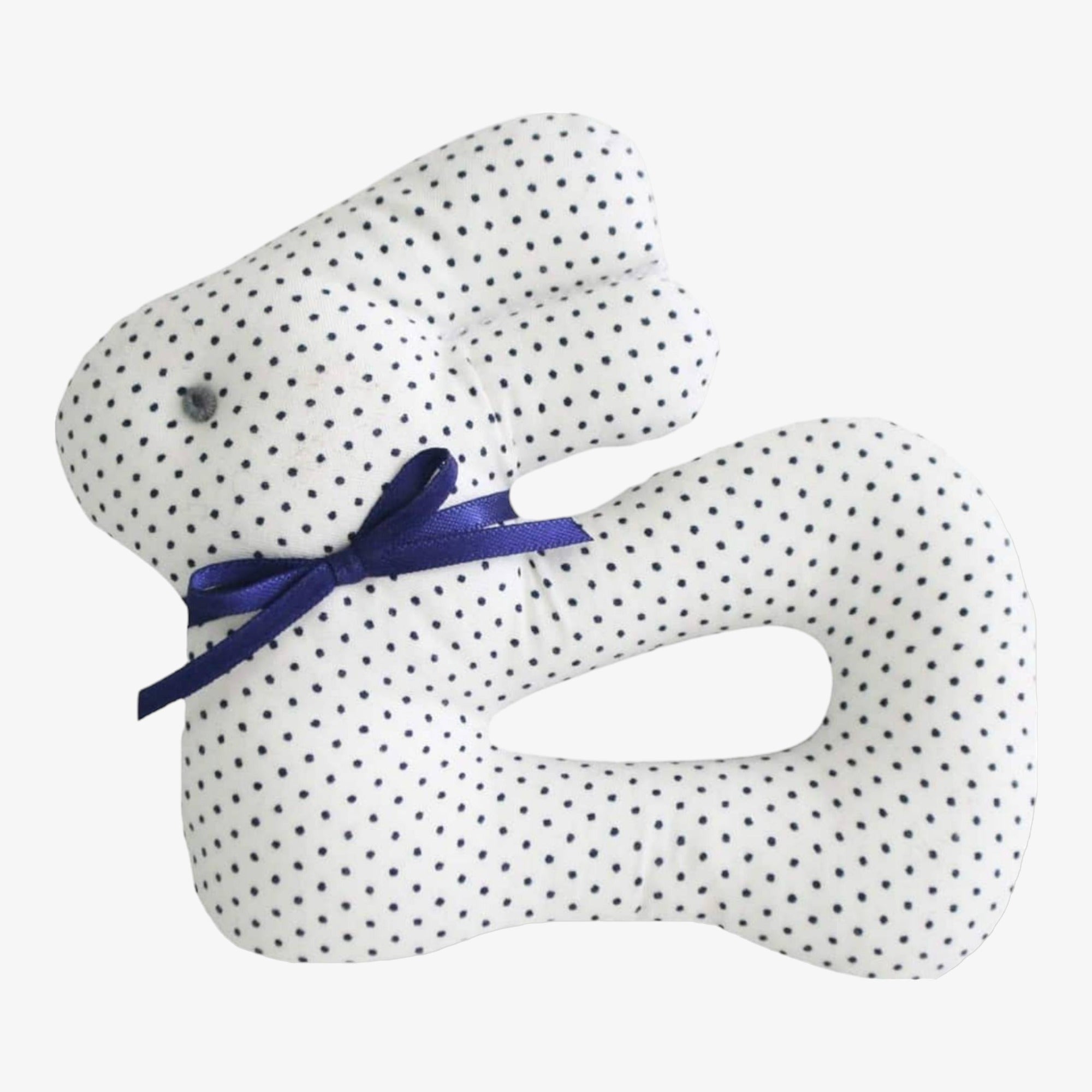 My First Bunny Rattle - Navy Spot