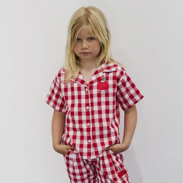 Apple Shirt - Red & White