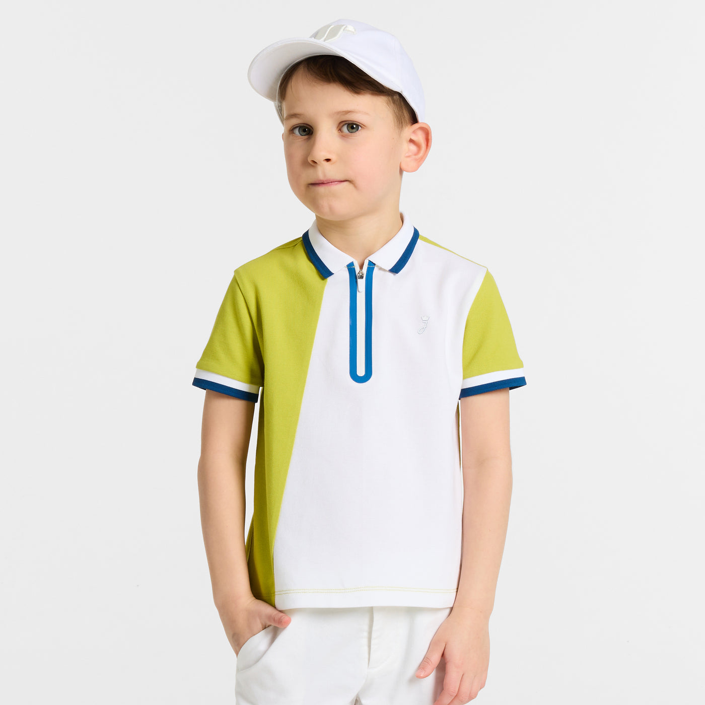Altesse Polo - White & Green