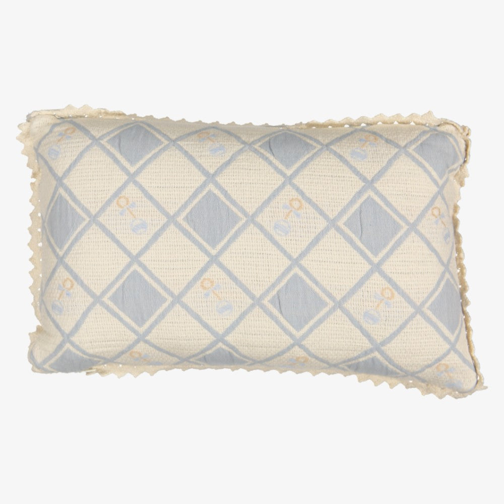 Rattle Pillow - Blue