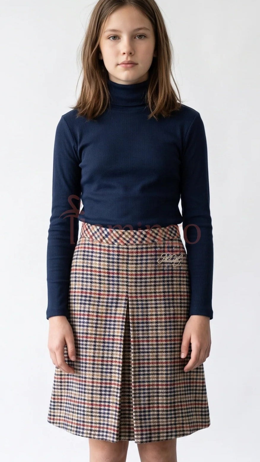 Houndstooth Skirt - Multi