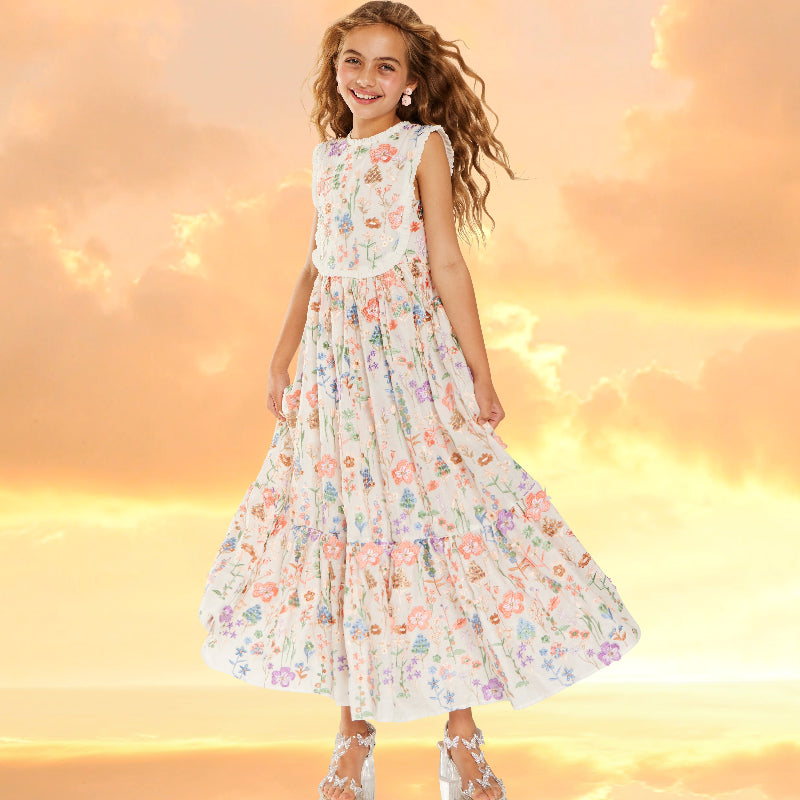 Serena Embroidered Dress - Floral