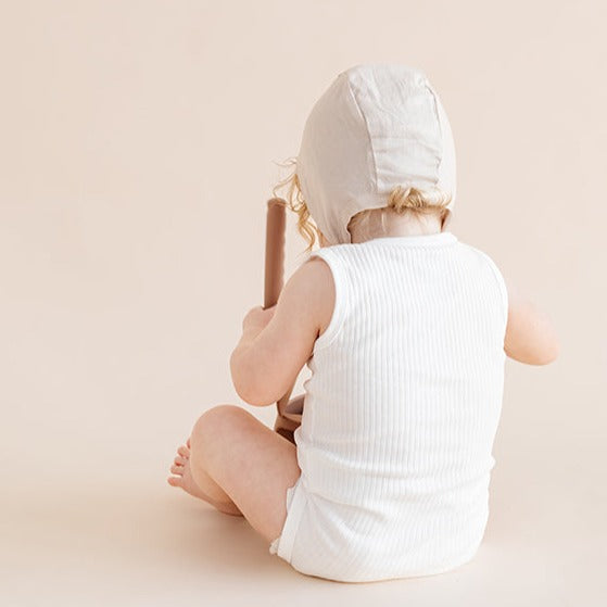 Cotton Bonnet - Taupe