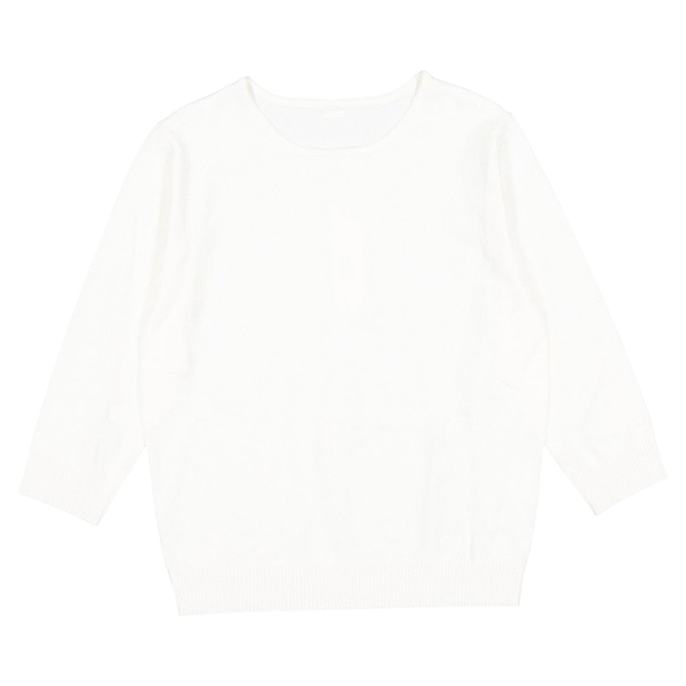 Solid Sweater - White