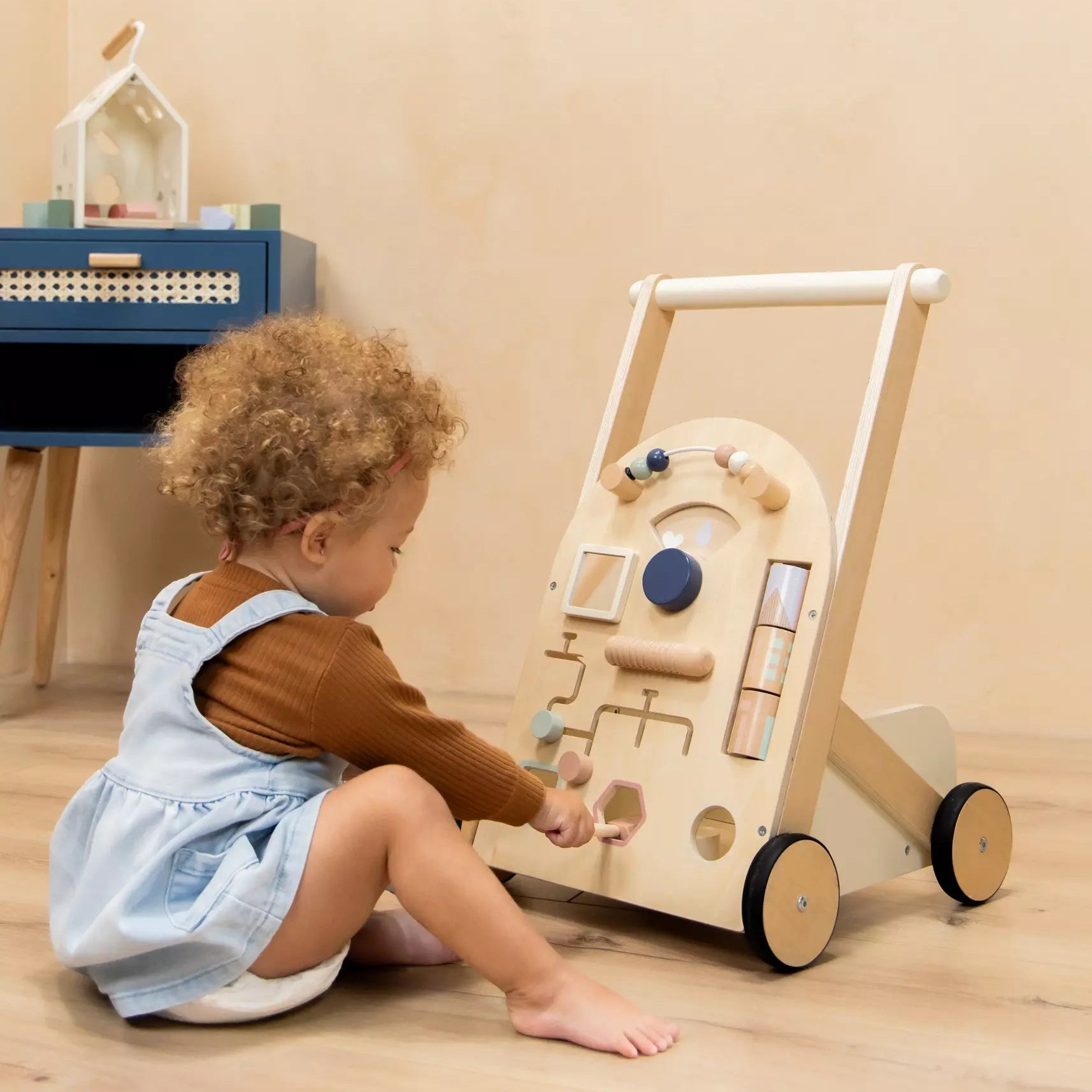 Wooden Activity Walker - Multi
