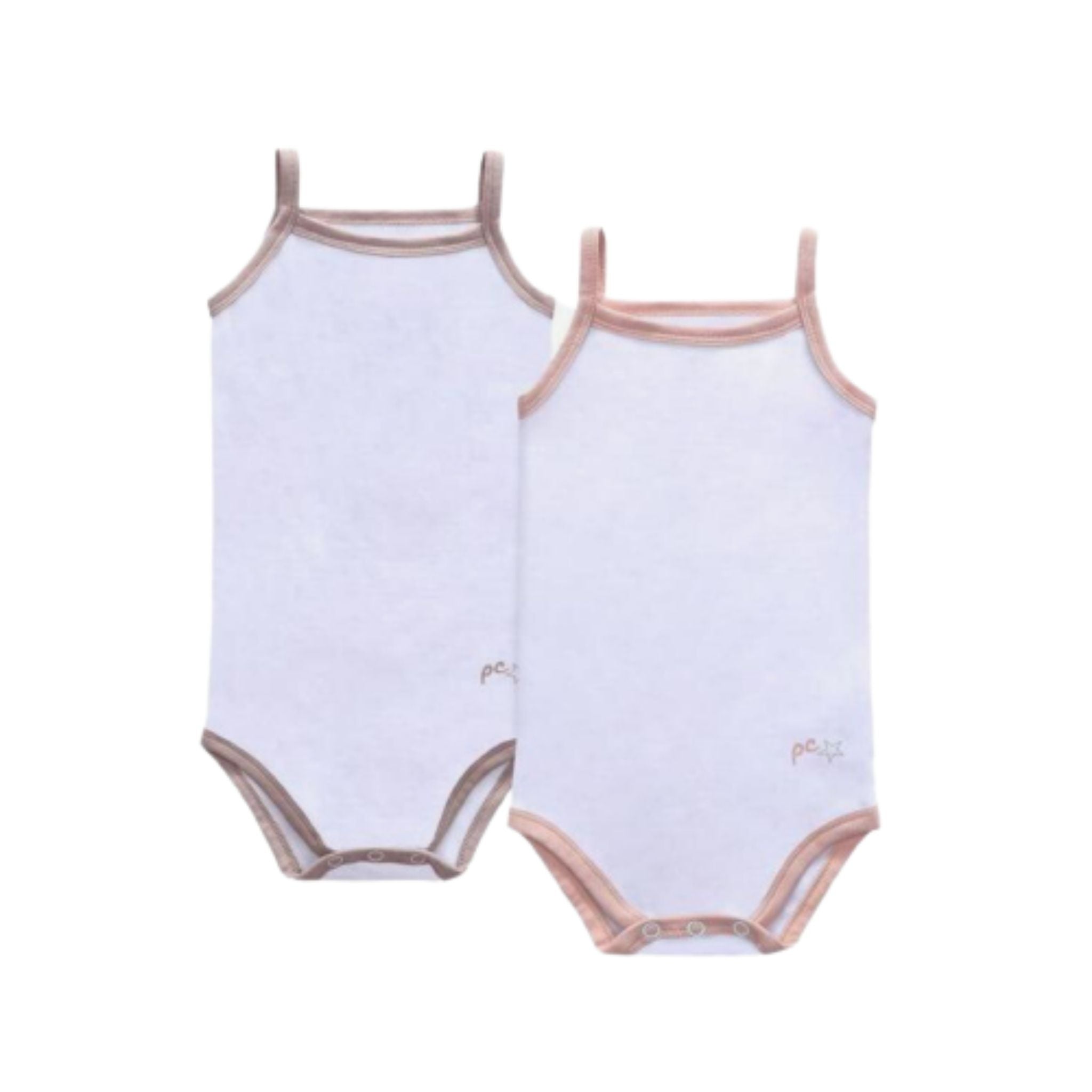 Pink Trim Sleeveless Bodysuit - Girls