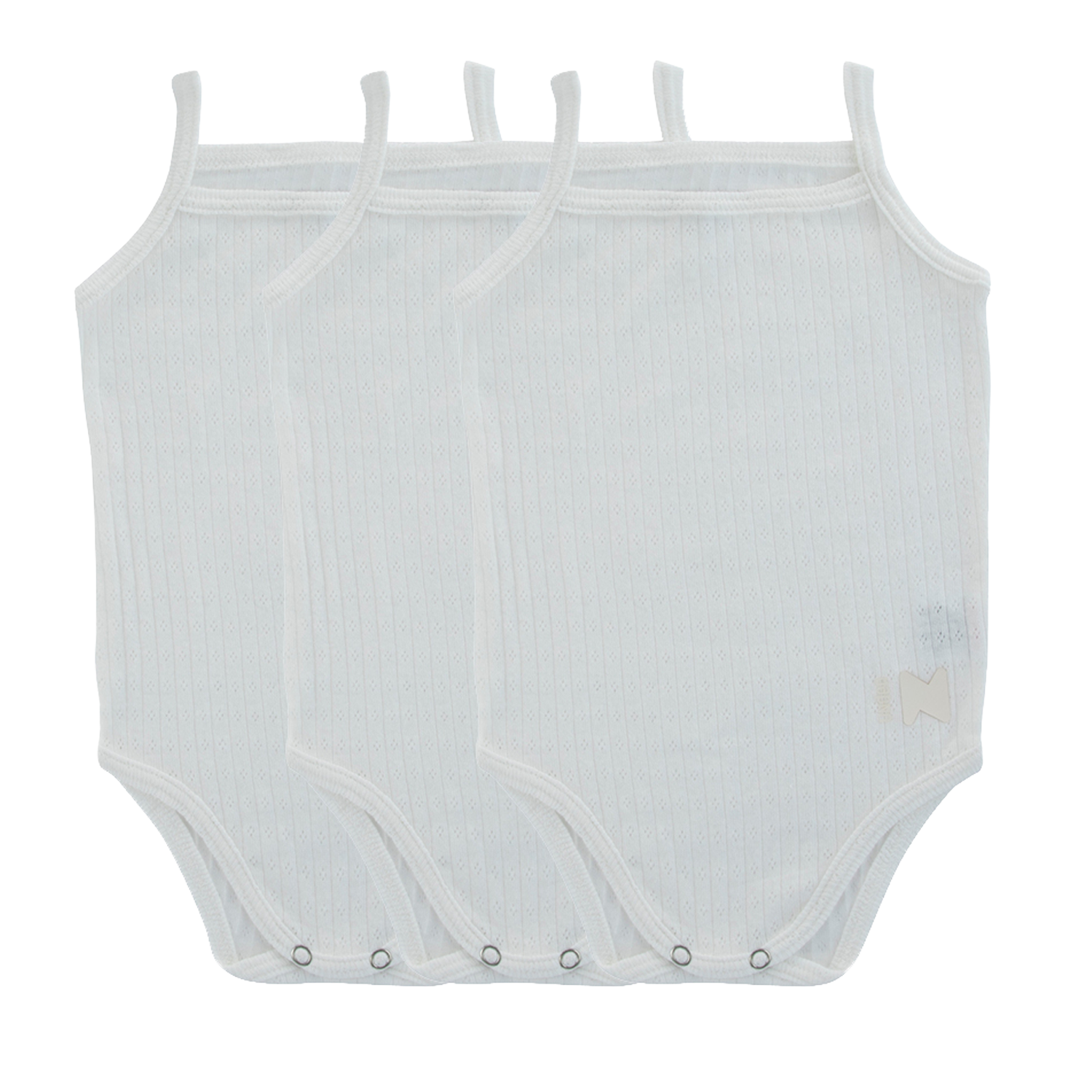 3Pk Pointelle Bodysuits - White Boy