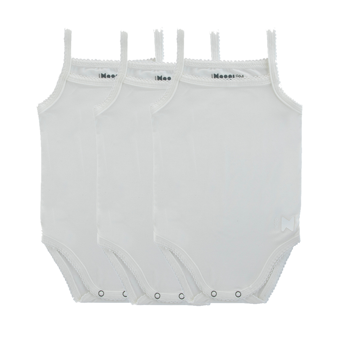 3Pk Bamboo Bodysuits - White Girl