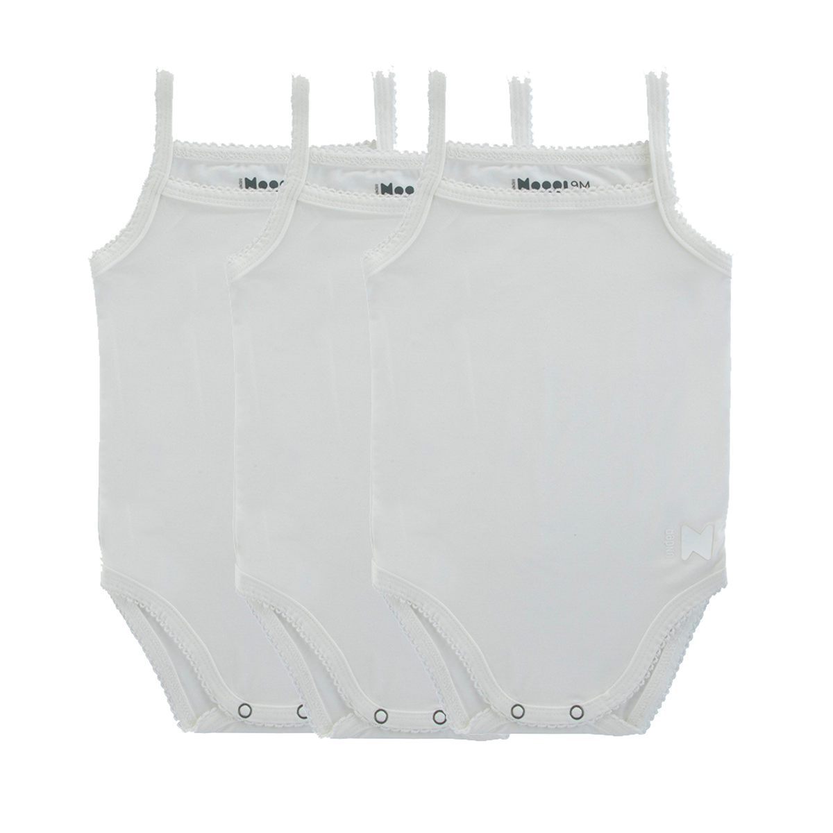 3Pk Bamboo Bodysuits - White Girl