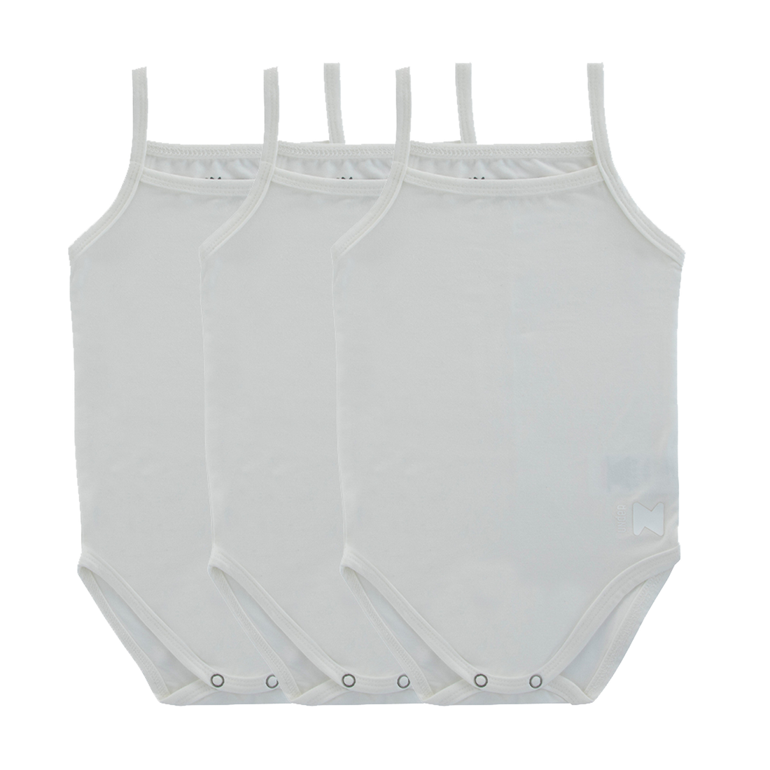3Pk Bamboo Bodysuits - White Boy