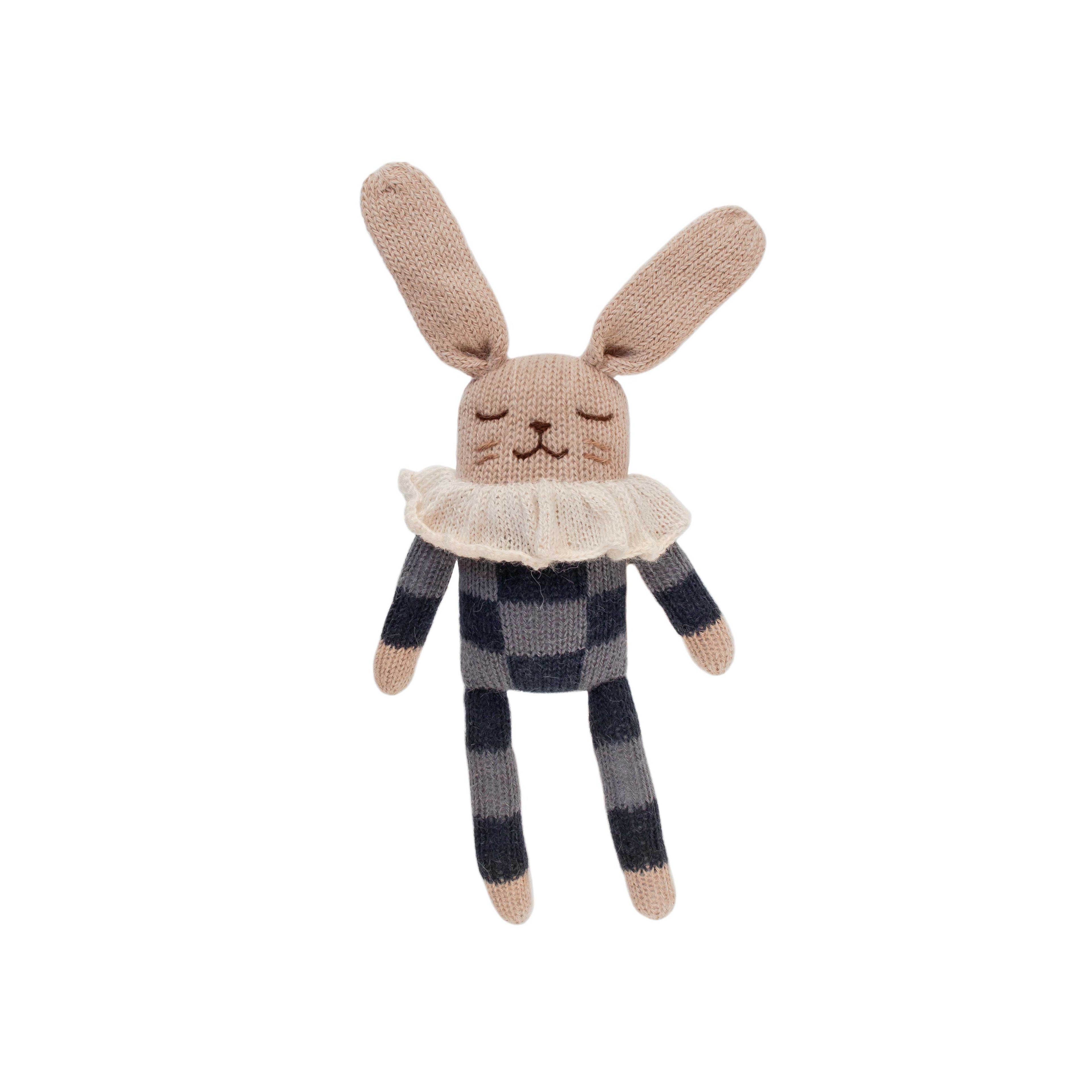 Bunny Soft Toy - Navy Check
