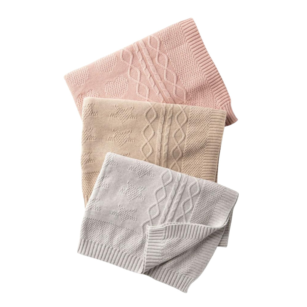 Knit Blanket - Pearl