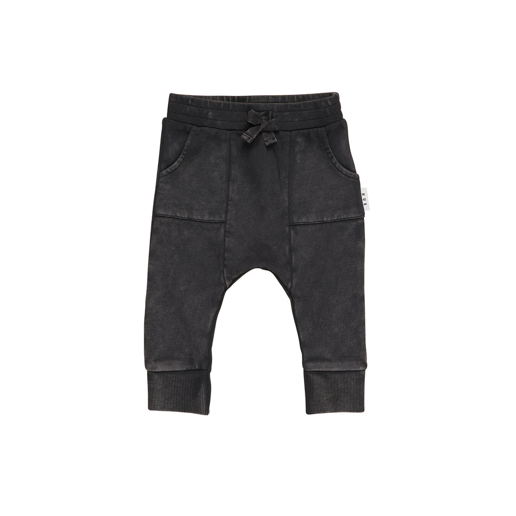 Hux Baby Drop Crotch Pants - Vintage Black