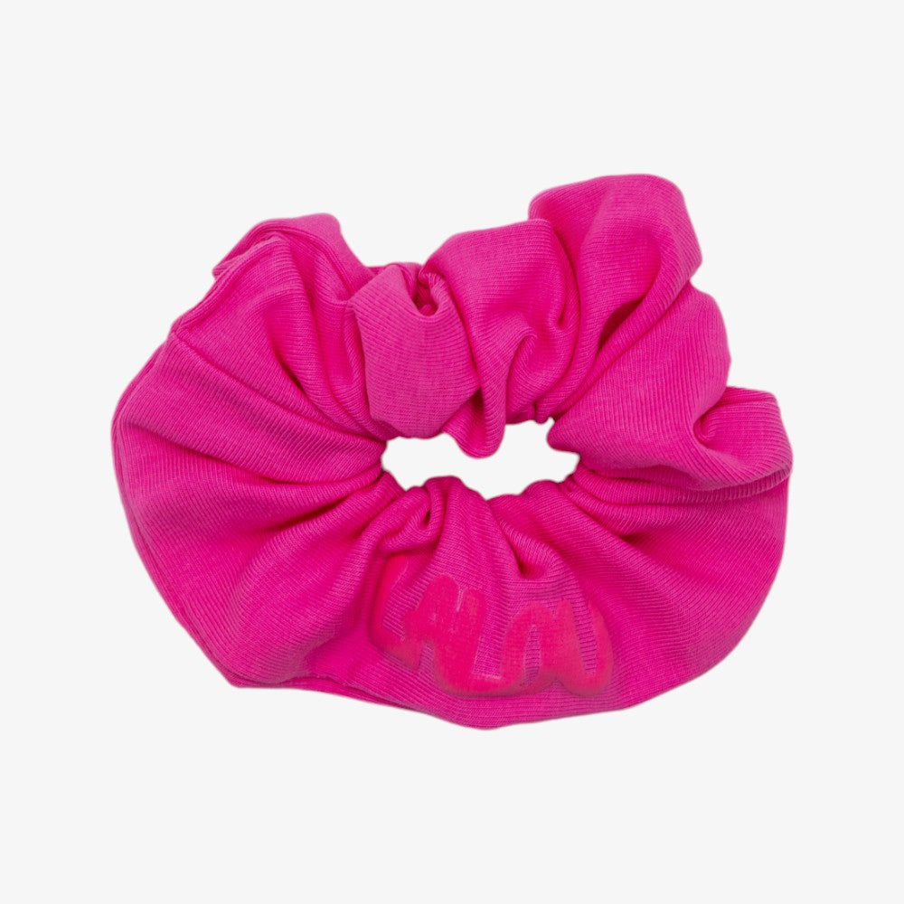 Lalou Puff Paint Scrunchie - Hot Pink