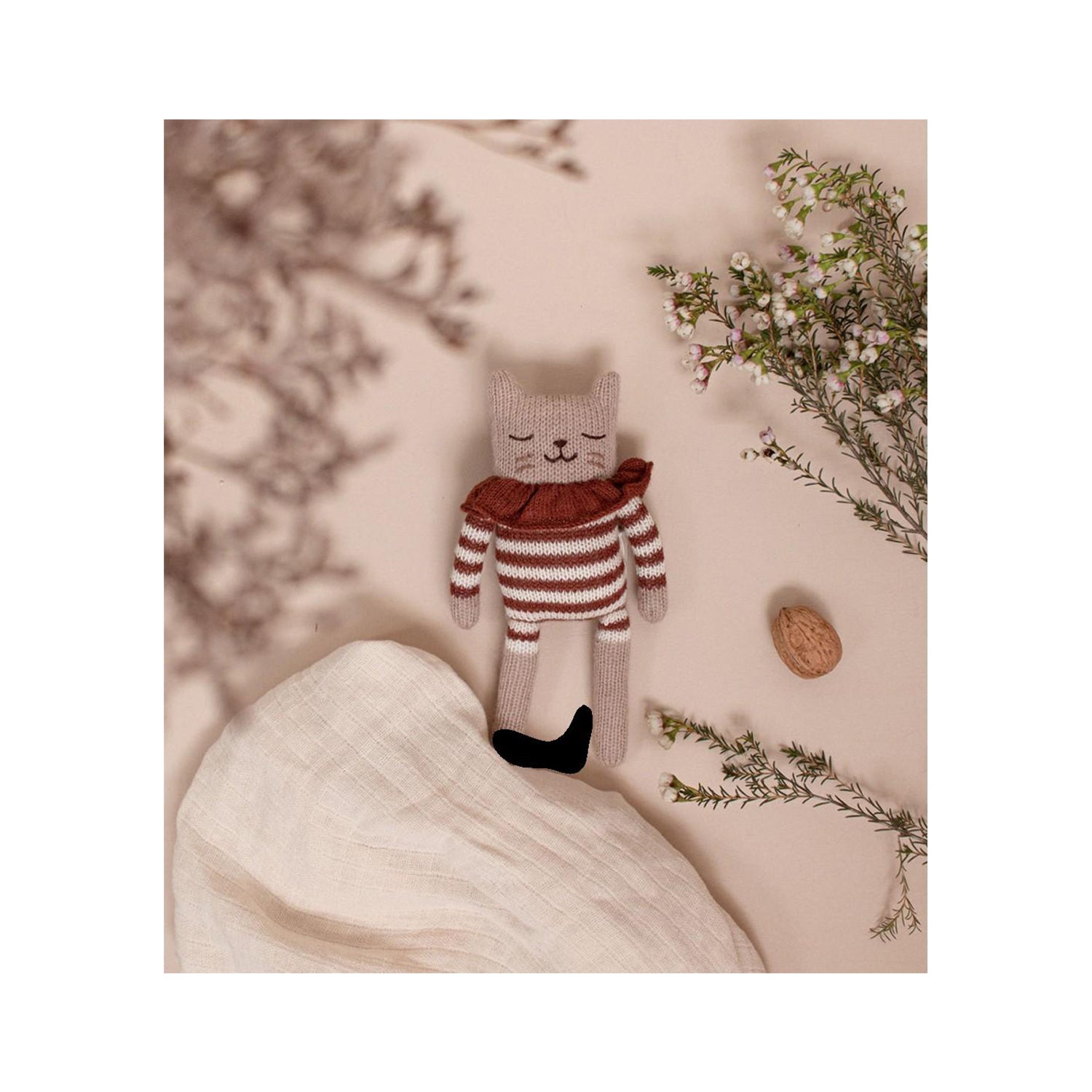 KITTEN SOFT TOY - Sienna Striped