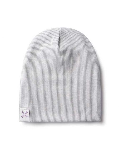 Rib Beanie - Silver