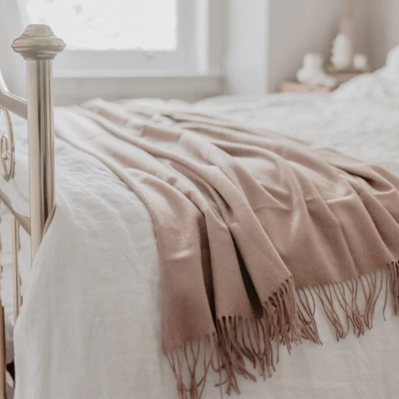 Lambswool Blanket - Blush